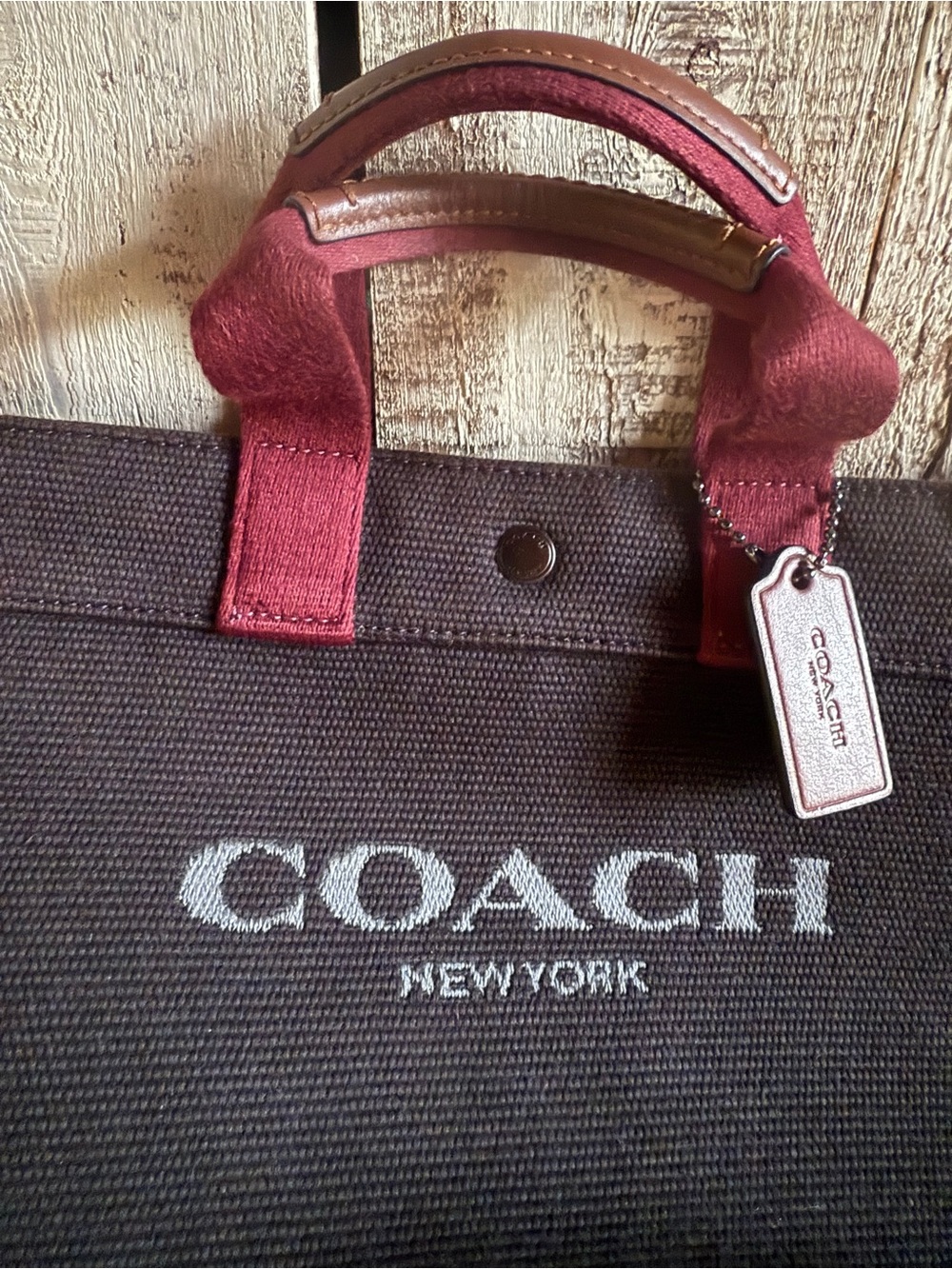 Coach Black Canvas Tote - Picture 8 of 16